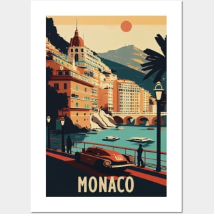 Monaco Travel Poster Posters and Art